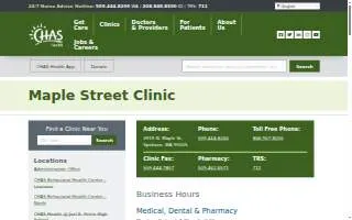 CHAS Maple Pharmacy website