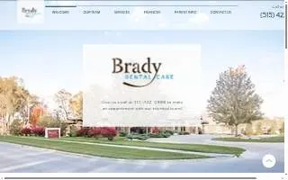 Brady Dental Care website