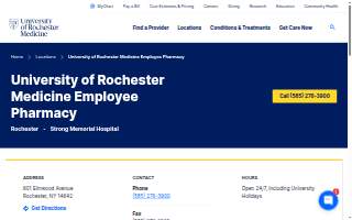 University of Rochester Medicine Pharmacy – UR Employee Pharmacy