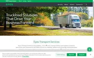 Epes Transport of Meridian website