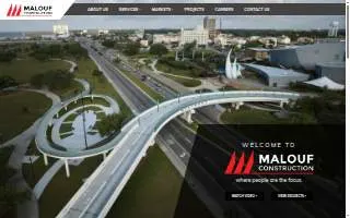 Malouf Construction website