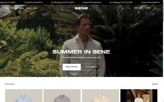 Sene Beauty Bar website