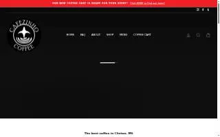 Cafezinho Coffee website