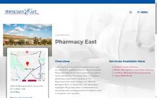 Pharmacy East website