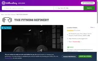 The Fitness Refinery website