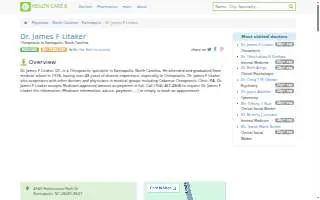 Dr. James Litaker website