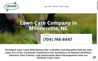 Lawn Pro of the Carolinas website