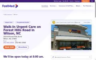 FastMed Urgent Care of Wilson website