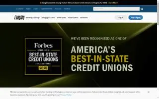 Langley Federal Credit Union of Norfolk website