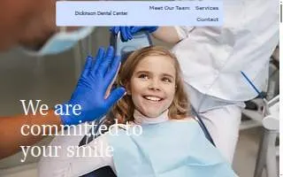 Dickinson Dental Center website