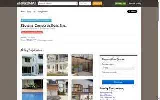 Storms Construction Inc website