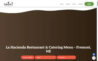 La Hacienda Restaurant & Catering of Fremont website