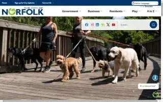 Norfolk Public Library website