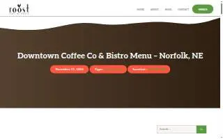 Downtown Coffee Co & Bistro website