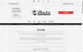 The Forum Pub website