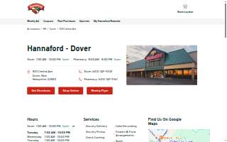 Hannaford Pharmacy of Dover