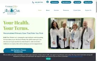 All Care Medical website
