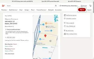 Walgreens of Keene website