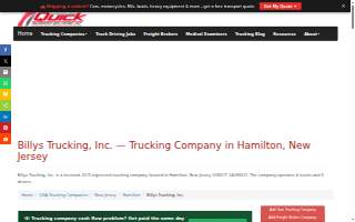 Billy's Trucking Inc