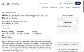 Franklin Medical Care website
