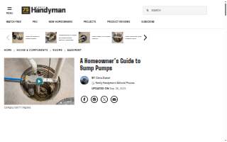 Sump Pump Gurus website