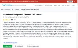 CareMore Chiropractic Centers - Rio Rancho website
