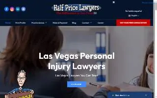 Half Price Lawyers of North Las Vegas website