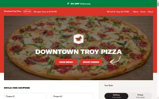 Downtown Troy pizza
