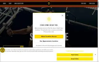Gold's Gym website