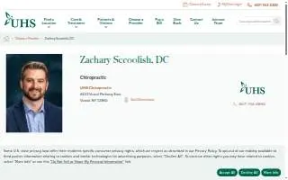 Zachary Secoolish, DC of Binghamton website