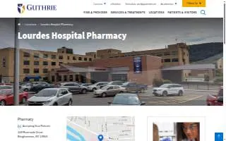 Guthrie Binghamton Pharmacy website