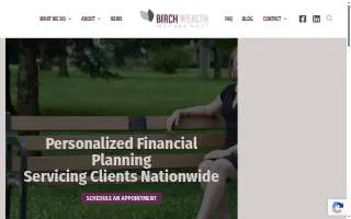 Birch Wealth Management website