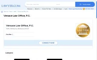 Versace Law Office, P.C. website
