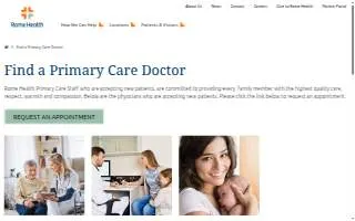Rome Health Primary Care website