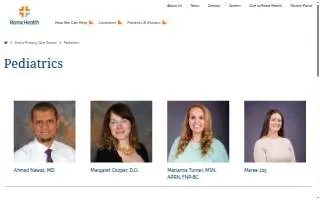 Rome Health Pediatrics website