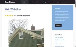 Hair With Flair of Rome website