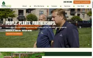 Level Green Landscaping Inc. website