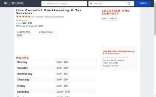 Lisa Benedict Bookkeeping & Tax Services