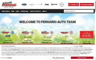 Ferrario Chrysler Dodge Jeep Ram website