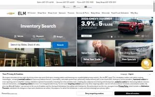 Elm Chevrolet website