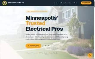 University Electric Inc. website