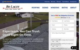 Bo Lacey Construction of Mansfield website