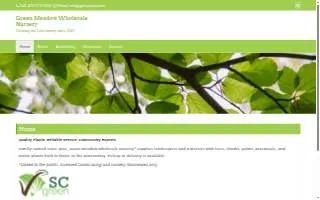 Green Meadow Wholesale Nursery website