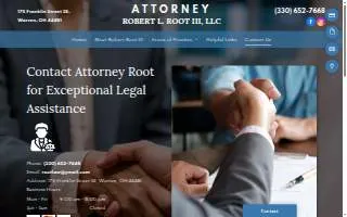 Attorney Robert L. Root III LLC website