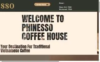 Phinesso Coffee House website