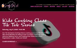 Simply De-Lish Catering website