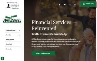 Main Street Advisors of Edmond website