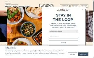 Loro Coffee Beaverton website