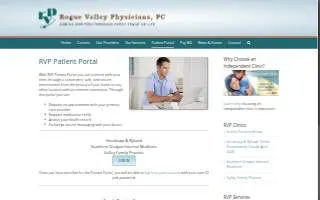 Rogue Valley Physicians website