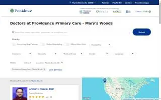 Providence Primary Care - Mary's Woods website